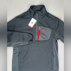 SPYDER MENS 1/4 ZIP PULLOVER CORE FLEECE SWEATSHIRT